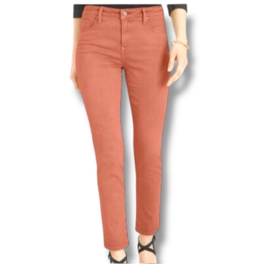 Chico’s Sz 0.5 (US 6) Desert Coral So Slimming Super Soft Girlfriend Ankle Jeans